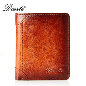 AE New mens wallet 80% off vertical style top-layer cowhide anti-theft card protection genuine leather wallet model