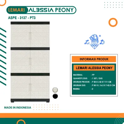 TABITHA ALESS LEMARI PAKAIAN PLASTIK SUSUN 3 MINI [TABBOX]