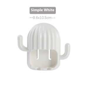 Giá để bàn chải đánh răng LAL giá để bàn chải đánh răng xương rồng giá đỡ bàn chải gắn bức tường đơn giản không đục lỗ gia dụng