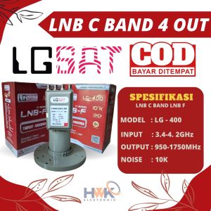 LNB Parabola jaring CBand 4 Out / 4 TV Murah Meriah harga grosir