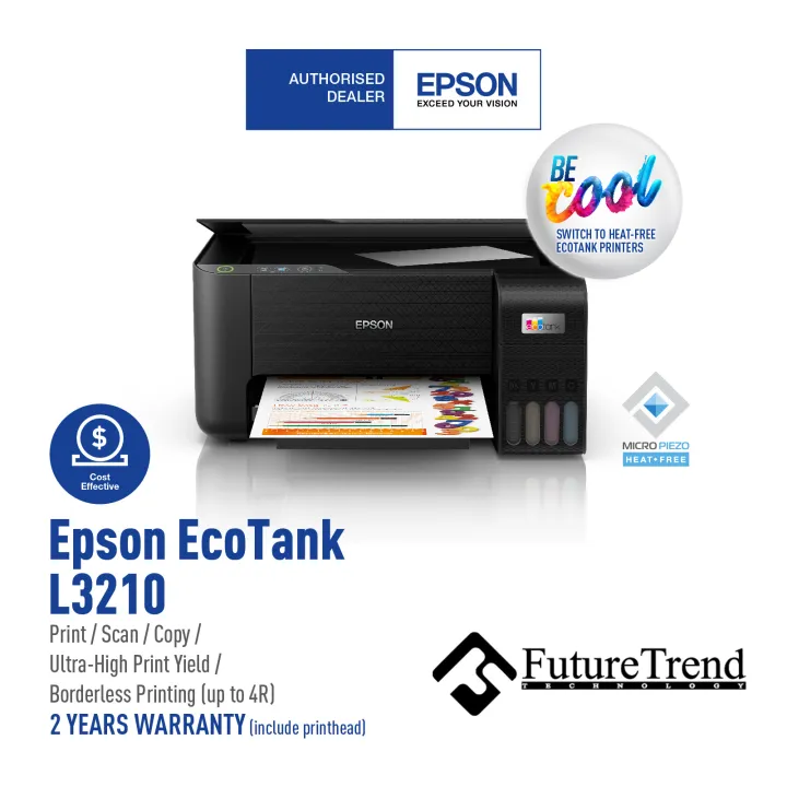 Epson L3210/L3310 A4 All-in-One (Print,Scan,Copy) Ink Tank Printer