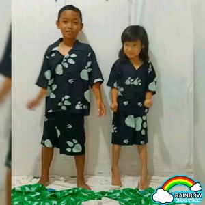 (3-14 tahun) One Set Anak Viscose / Setelan Anak Viscose