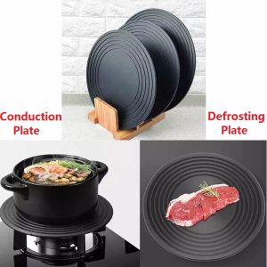Aldawaar 2 in 1 Heat Diffuser Anti Scorch Gas Stove Conduction Plate Defrosting Tray Thawing Board Pelindung Alat Dapur 12P1