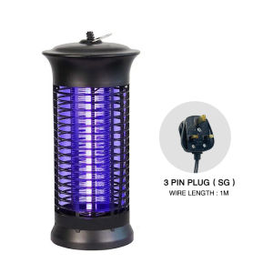 [In Stock] Electric Shock Mosquito Killer Portable Insect Lamp Indoor Safe Non-toxic Quiet UV Light Replaceable Bulb 3 Pin Plug