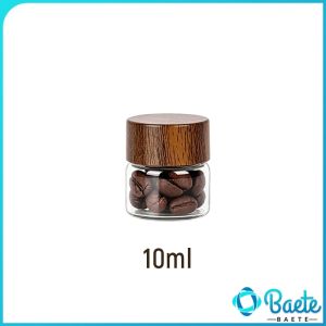 Baete Mini Glass Jar Airtight Sealed Lid Glass Container For Spices Nuts Tea Coffee Beans 10ml 20ml 30ml 1Pc
