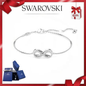 🔥Swarovski🔥S925 sterling silver series Womens Fashion {new style} Bracelet Infinity White Diamond Hyperbola Bracelet Bracelet Birthday Gift Valentines Day Gift