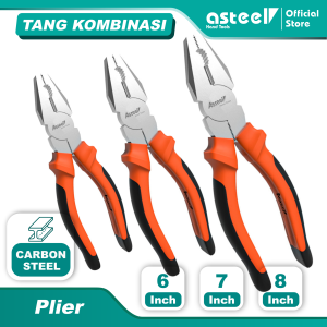 ASTEEL 3 PCS Tang Kombinasi 6 inch  7 inch  8 inch combination plier linesman pliers Tang Pemotong Kawat Besi