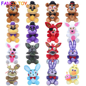2022 10" FNAF Sundrop Plush Toy Five Nights Freddy Freddy Fazbear Bear Foxy Rabbit Stuffed Plush Toys For Kid Birthday Gift