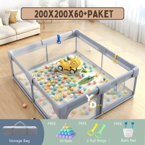 Playfence Pagar Bermain Baby Anak Playmat Main Tempat Anak Mandi Bola Playgym Playpen Playing Fence