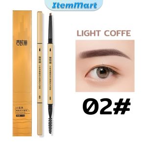 ItemMart Natural Waterproof Lasting Eyebrow Pencil with Brush Double Heads Eyebrow Pencil