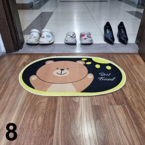 Thảm Lau Chân Chống Trượt. Thảm Chùi Chân Siêu Thấm. Hình Ovan (KT 40 x 60cm)