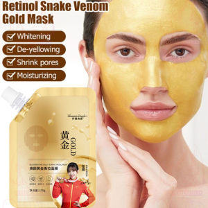 【Cod】100g Masker Pack Wajah Emas Gold Masker Wajah Masker Wajah Mencerahkan Emas Retinol Anti Aging Anti Kerutan Dan Flek Hitam Peel Off Mask