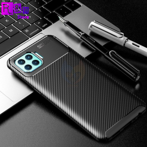 Case Oppo A91 A92 A93 A94 A95 A96 Autofocus Synthetic Silicon Fiber Softcase TPU Protective Carbon