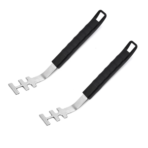 Stainless Steels Grills Grate Handle Heat Resistant Cooking Grate Lifter Tool Oven Net Pull Hand Barbecue Utensils