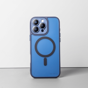 Sanptoch For Magsafe Matte Clear Phone Case For iPhone 16 / 15 / 14 / 13 Pro Max Soft TPU Edge + Frosted Transparent PC Back Cover For iPhone 16 Pro Max Military Shockproof Protection Casing with Glass Lens Protector