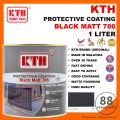 1L & 5L KTH Paint Black Matt Paint 786 / cat hitam mati / black  / matt paint for wood / anti rust paint / primer /anti karat / cat hitam / cat besi / cat kayu / metal paint / wood paint / black matt / matte / anti rust / anti karat. 