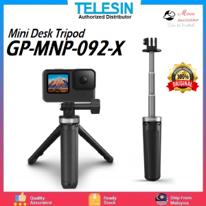 TELESIN GP-MNP-092-X Mini Action Camera Extendable Selfie Stick Tripod Photography Desktop Stand