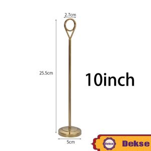 25cm Table Stand Menu Stainless Steel / Table Number Holder Bulat / Stand Nomer Meja