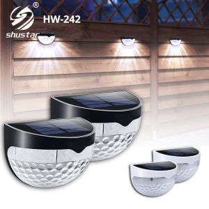 🔥【Readystock】 + FREE Shipping🔥 Solar 6 LED Light Auto ON /OFF Outdoor Waterproof Fence Roof Up-Stair Wall Lights Mounted Yard Lamp Solar