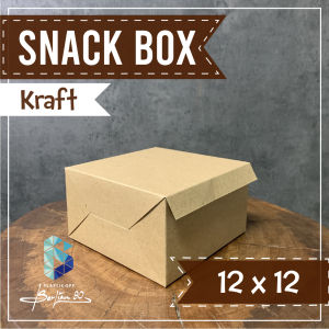 Dus Kue Snack Box 12x12  12X14  12X16 KRAFT . Kotak Kue isi 50  Box Kue  Box Kraft
