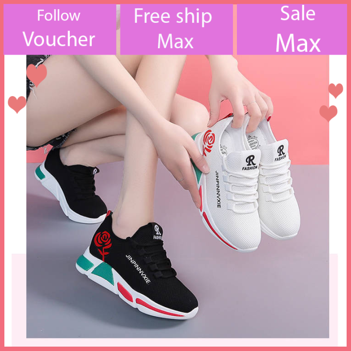 Giày sneaker thể thao nữ buộc dây thời trang mới nhất V179