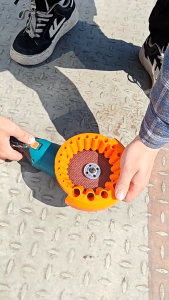 ABS 20 Hole Grinding Sharpener and Protective Gloves for Angled Grinder Part Home Repairs and Workshop Project