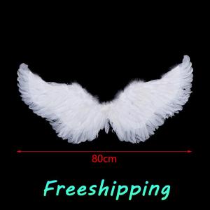 baoxue Swallow Shape Trắng thiên thần lông cánh với dây đai đàn hồi cho trẻ em bên Cosplay Halloween trang trí sinh nhật