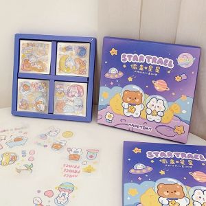 STICKER ANAK AESTHETIC (STAR TRAVEL) MODEL KARTUN KOREA MANIS IMUT LUCU. STIKER ANTI AIR 1 BOX ISI 100 LEMBAR MURAH GAMBAR TEMPEL WARNA 2D LUCU. STIKER VIRAL CEWEK COWOK ANAK SEKOLAH. STIKER CANTIK ANIME BINATANG BUAH POHON GAME