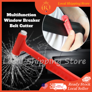 【LOCAL SHIP】🛠Universal Car Window Breaker Belt Cutter Safety Hammer Rescue Tool Life Saving Escape Emergency Hammer🛠
