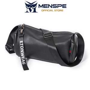 MENSPE Men Bags Shoulder Bag Fashion Cross Body Bag Leisure Messenger Bag Soft PU Bag Large Capacity Sling Bag Lightweight Casual Bag Men Fashion Leisure Bag Waterproof for Sport Street Travel Outdoor