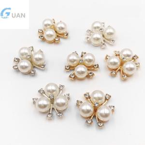 [COD] GUAN 10pcs DIY ดอกไม้ ปุ่มตกแต่งงานแต่งงานเย็บตกแต่งหัตถกรรม