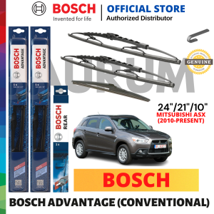 Bosch Advantage Wiper Blade Bundle set for Mitsubishi ASX 2010-PRESENT (24/21/10) 3pcs