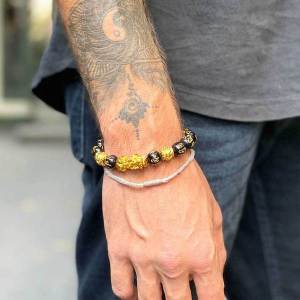 Feng Shui Pi xiu Black Obsidian Wealth Bracelet