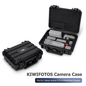 KIWIFOTOS Camera Case Bag For DJI OSMO Pocket 3 Creator Combo Waterproof Hard Shell For Action Camera Pouch EVA Padding&Shockproof