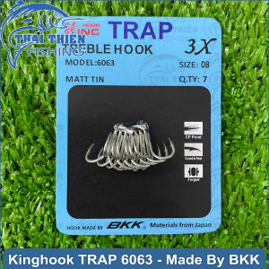 Lưỡi Câu Ba Tiêu King Hook TRAP 6063 Độ Cứng 3X Made By BKK
