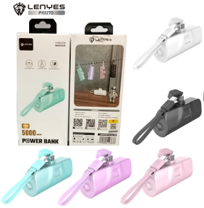 Powerbank Lenyes PX-027 5000mAh Fast charge 20W Power Bank Macaron Portable