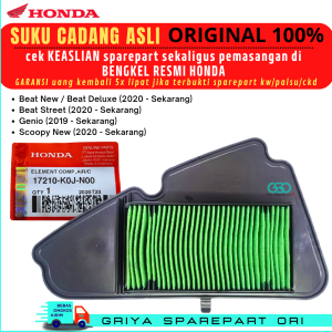 Filter Saringan udara Beat new Original Honda Beat deluxe Beat street 2020 Filter udara honda Genio Ori AHM Saringan udara Scoopy new Ori Beat KOJ Original Honda Genuine Parts