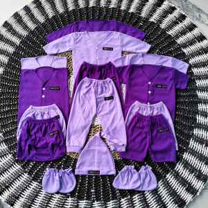 Well Baby 14 Pcs Paket Hemat Baju Celana bayi Kupluk Dan Sartaki Bayi Baru Lahir Newborn