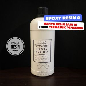 Resin Epoxy Premium High Gloss Crystal Clear Bening 750gr 750 gr Hardener Set Geode Paketan Recine Cair Crafting Prakarya Gantungan Kerajinan Art Seni Kesenian Kunci Ganci Hiasan Tas Kertakes DIY Quality Kualitas Katalis Murah Termurah Grosir Prakarya