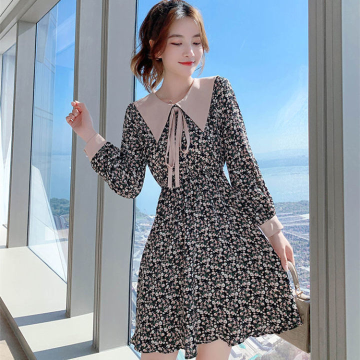 Korean Fashion Womens White Backless Bandage Korean Dress With Long Sleeves  And Square Collar Elegant And Casual From Peanutoil, $15.74 | DHgate.Com