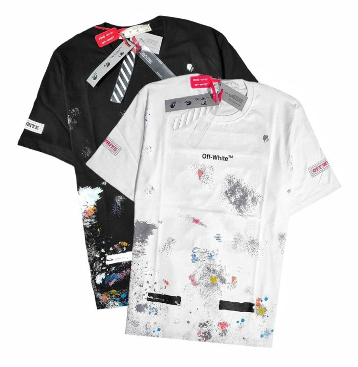 OFF-WHITE GALAXY T-shirt Full Print Oversize T-Shirt Cotton Combed