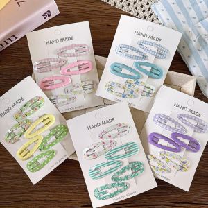 6Pcs Candy Color Small Hair Clips / Kids Children BB Clip Barrettes Headwear / Cute Star Bangs Side Hairpins