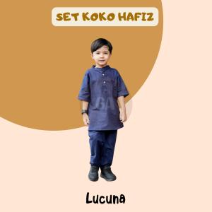 Setelan Koko Anak Hafiz Junior Lucuna Warna Navy Size 2-10 TH