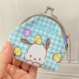 ZEEMIN Christmas Hello Kitty Coin Purse Kawaii Sanrio Bag Cartoon My Melody Kuromi Pu Purse Cute Cinnamoroll Keroppi Pochacco Bags Women Gifts