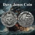 CHURYUML Davy Jones Coin A Pirates Life Down to Davy Jones Locker Pirate Enthusiasts Collectible Pirate Themed Party Gifts. 