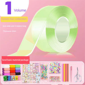 Hourser Nano Glue Blowing Bubble Full Set Double-sided Nano Tape Decompression Toy Material Package Set