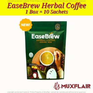 Easebrew Herbal Coffee Original | Prevent Chronic Diseases Acid Reflux  Natural Energy l Boost Digestive l  1Pack 10pcs