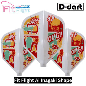 COSMO DART FIT FLIGHT - Ai Inagaki SHAPE NORMAL HARD DARTS FIT FLIGHTS (SAYAP ARROW)