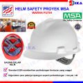 Helm Proyek Standart / Safety Helmet MSA USA V-GARD Warna ( Hijau, Merah, Biru, Orange, Putih ). 