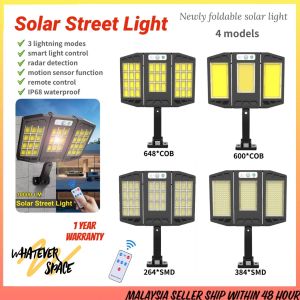 Newest Solar Street Light 8000Watt Outdoor Wall Lamp Waterproof LED With 3 Modes Motion Sensor Lights Sunlight for Garden Yard